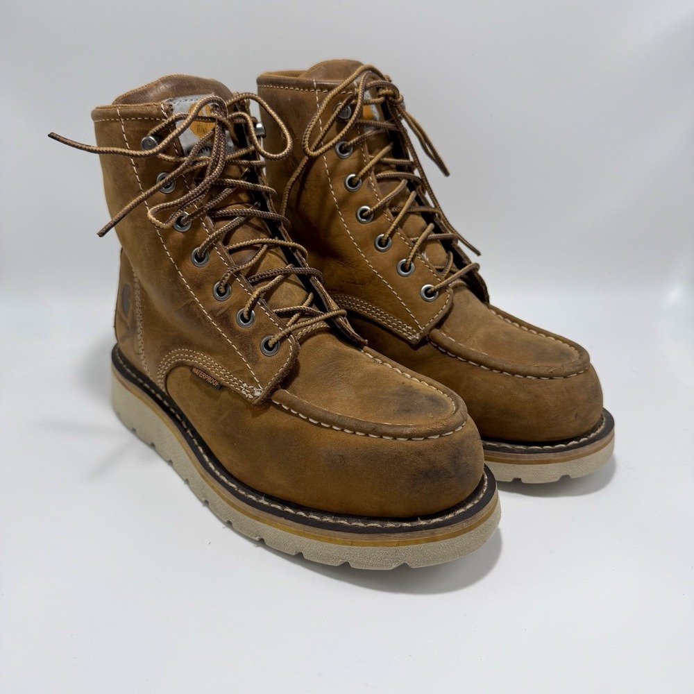 Carhartt FW6225-W 6" Wedge Steel Toe Work Tan Boots Women's Size 6.5 M